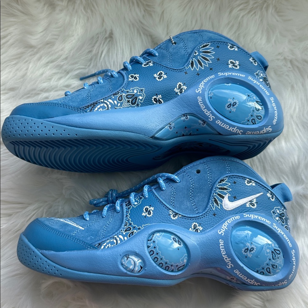 Nike x Supreme Air Zoom Flight 95 SP 'University Blue - Picture 6 of 9